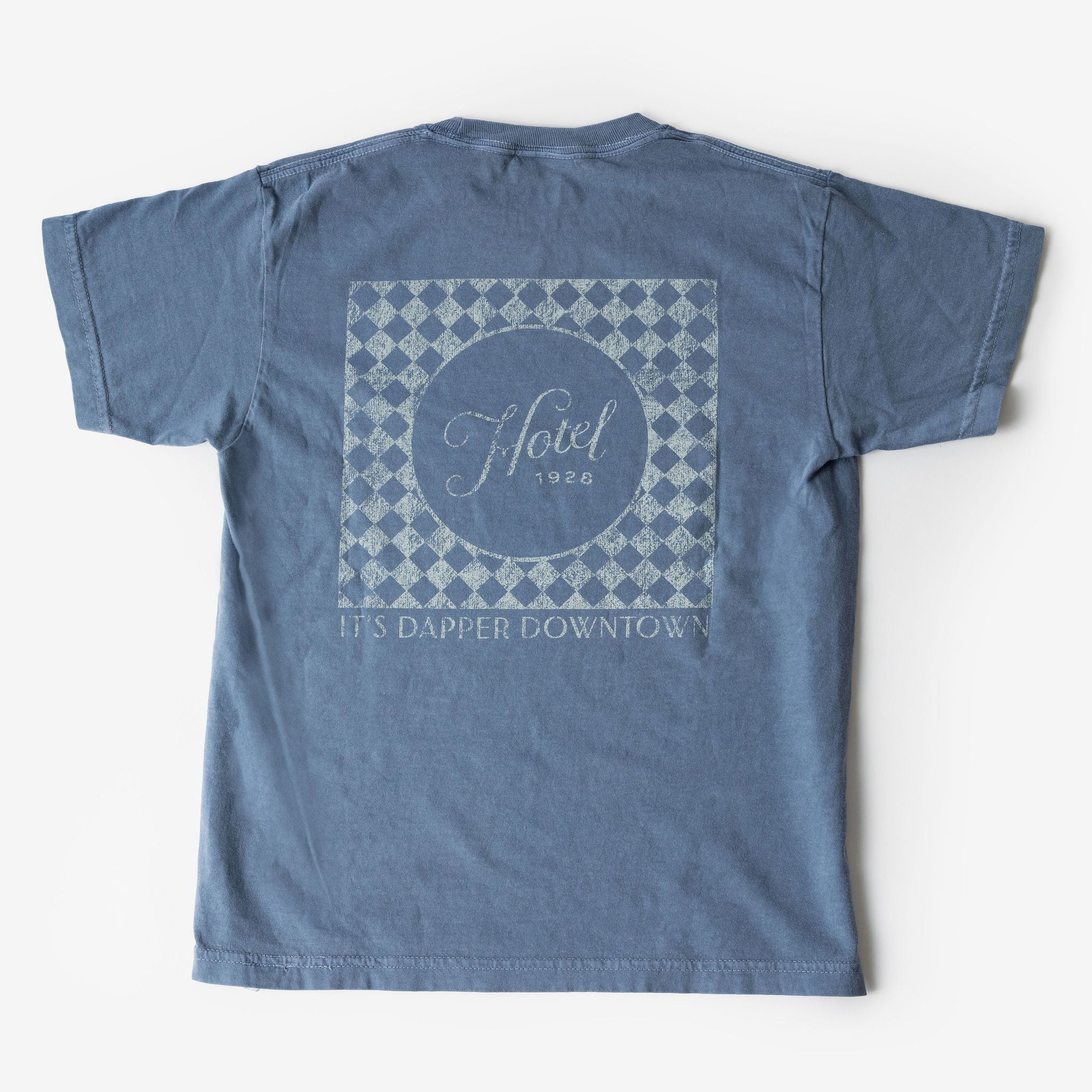 Hotel 1928 Dapper Downtown Blue Short Sleeved Adult Shirt