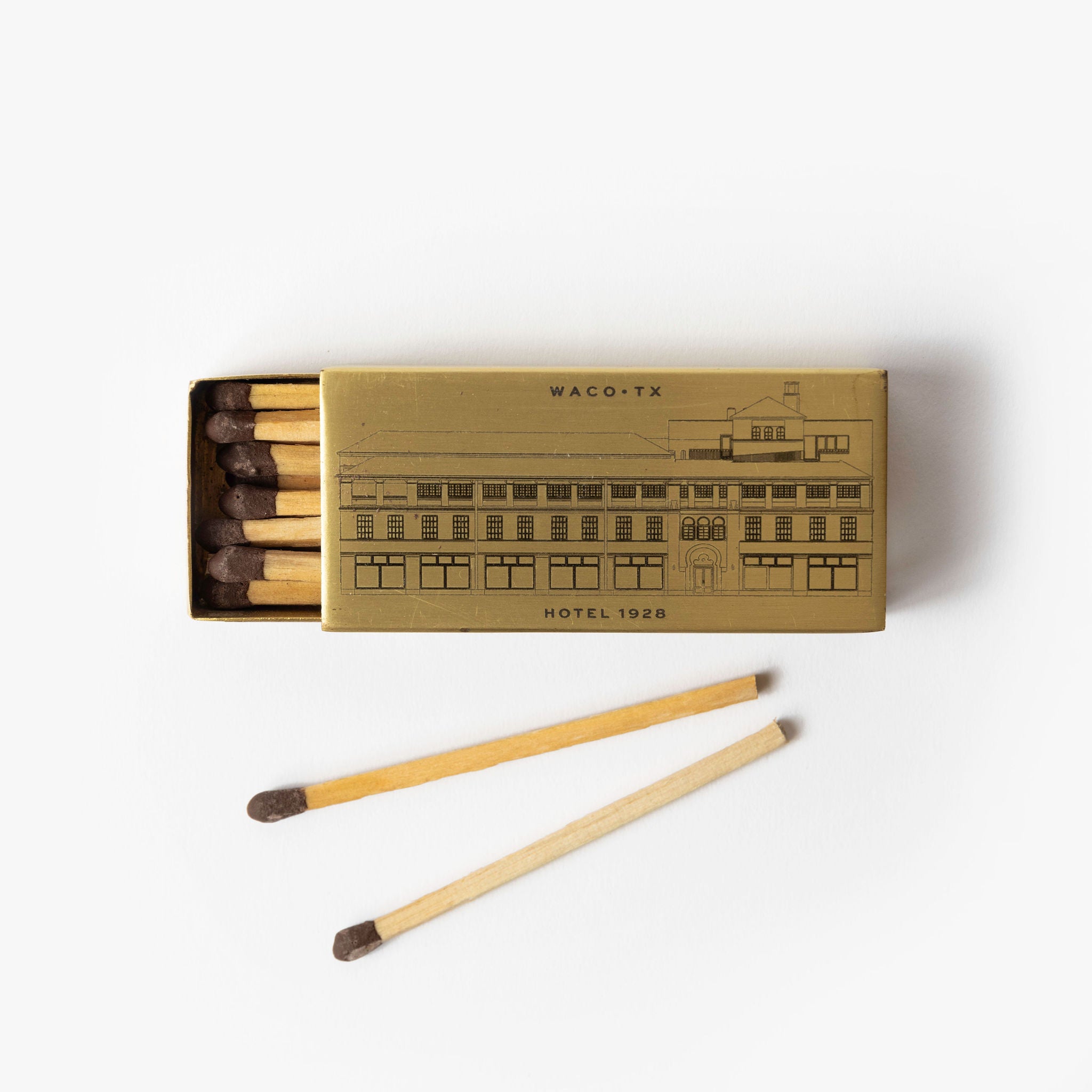 Hotel 1928 Brass Match Box