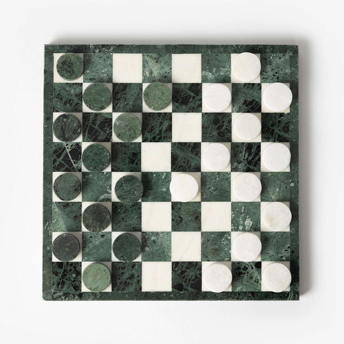 Hotel 1928 Marble Checkers Set