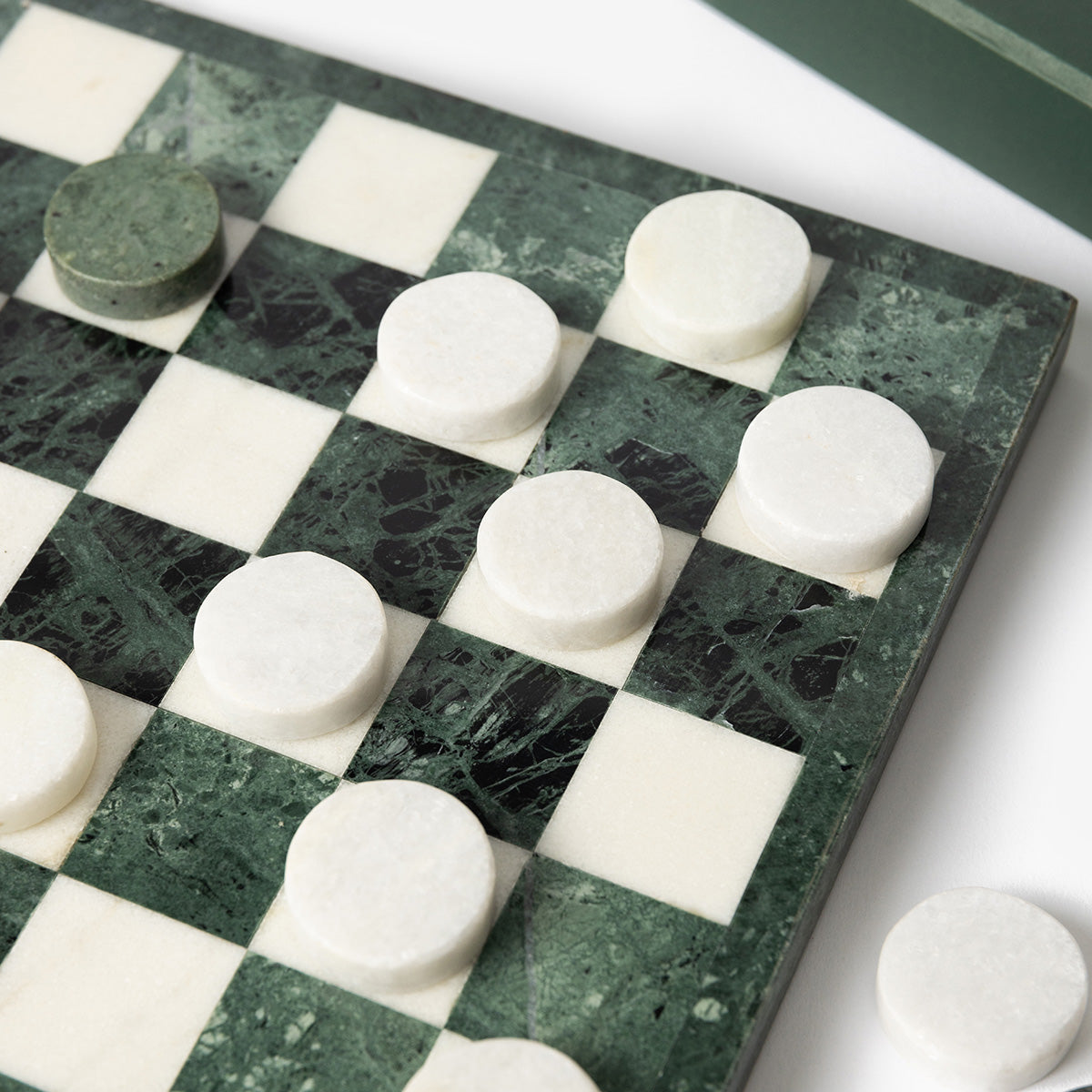 Hotel 1928 Marble Checkers Set