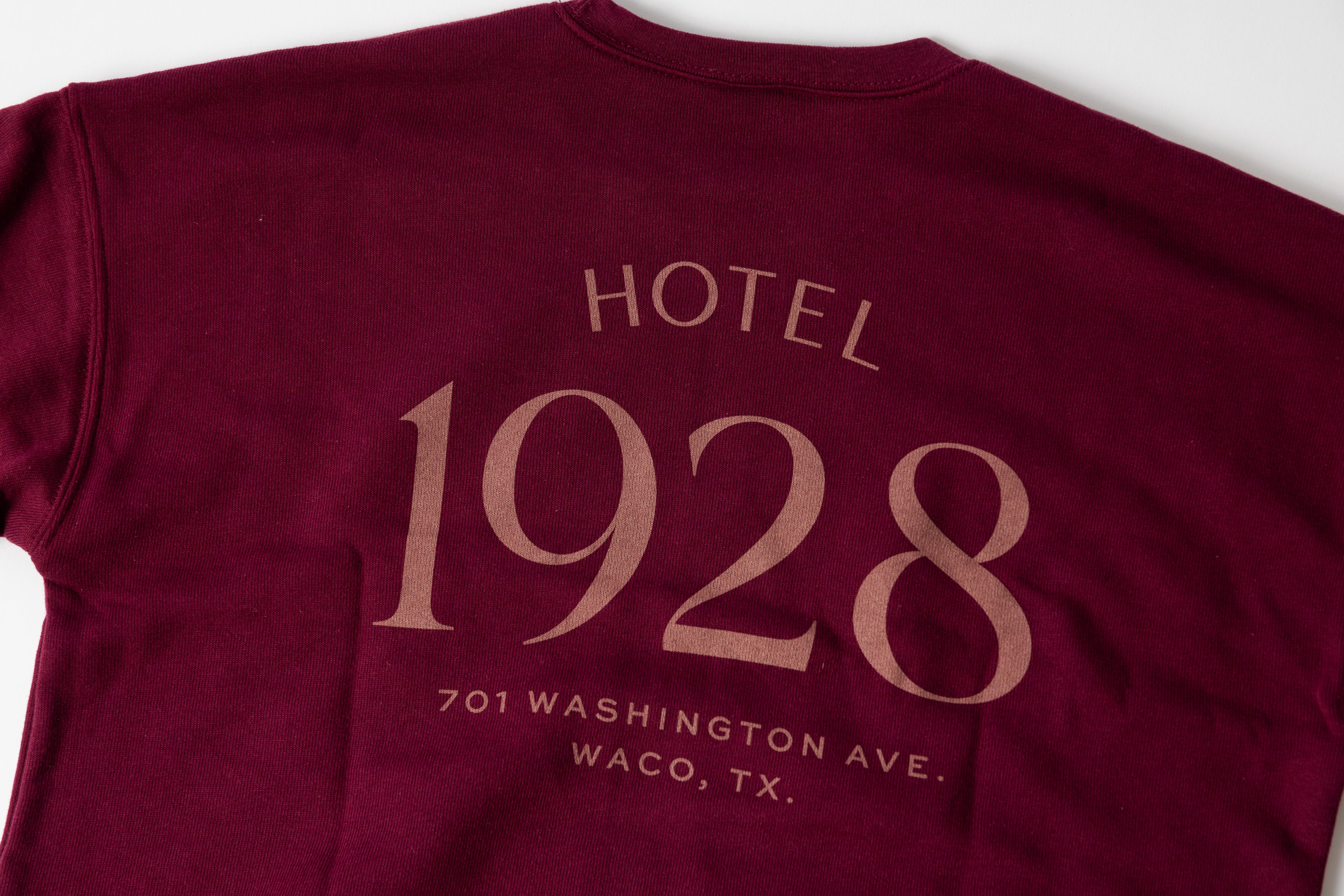 Hotel 1928 Maroon Sweatshirt