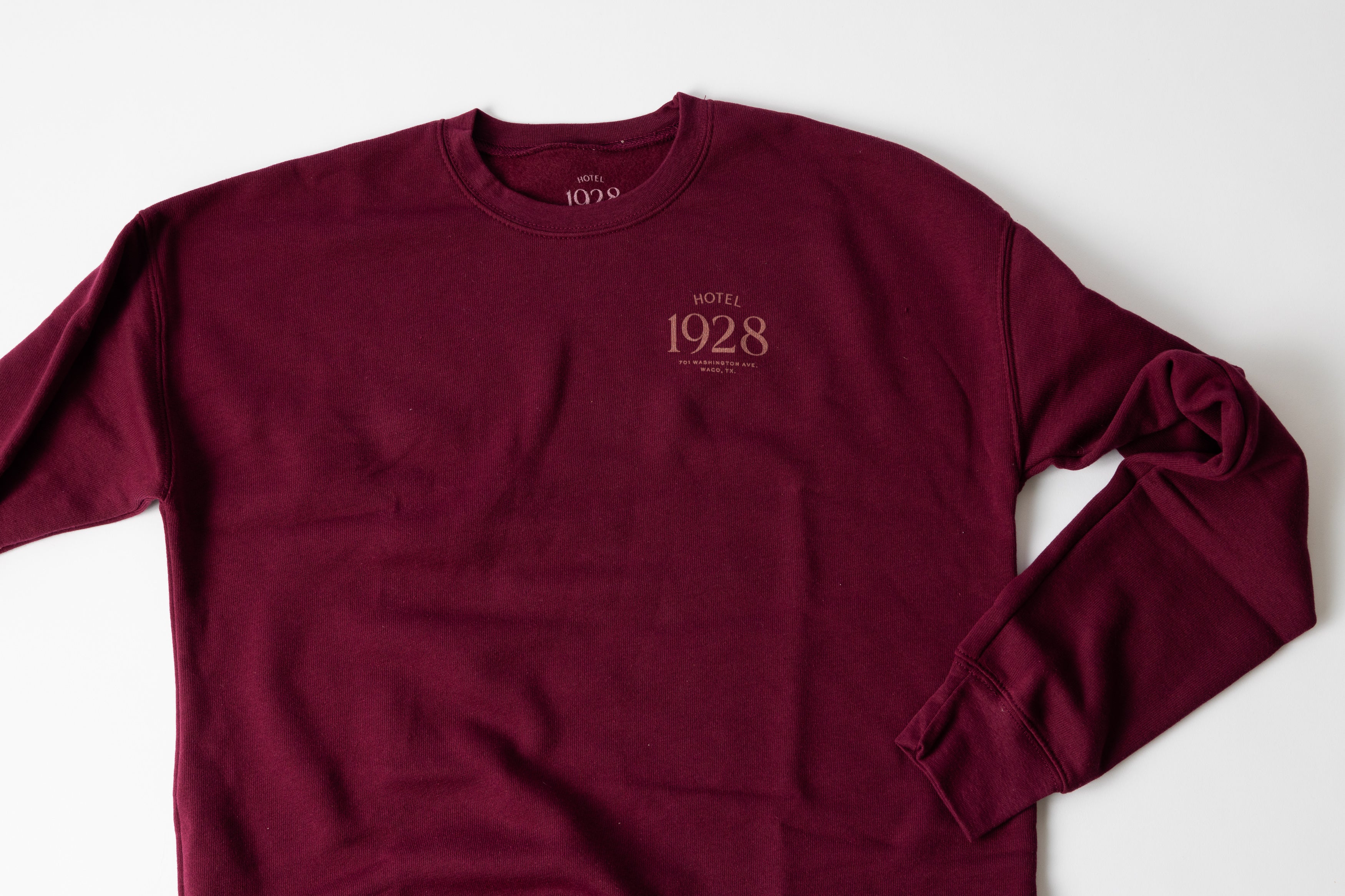 Hotel 1928 Maroon Sweatshirt