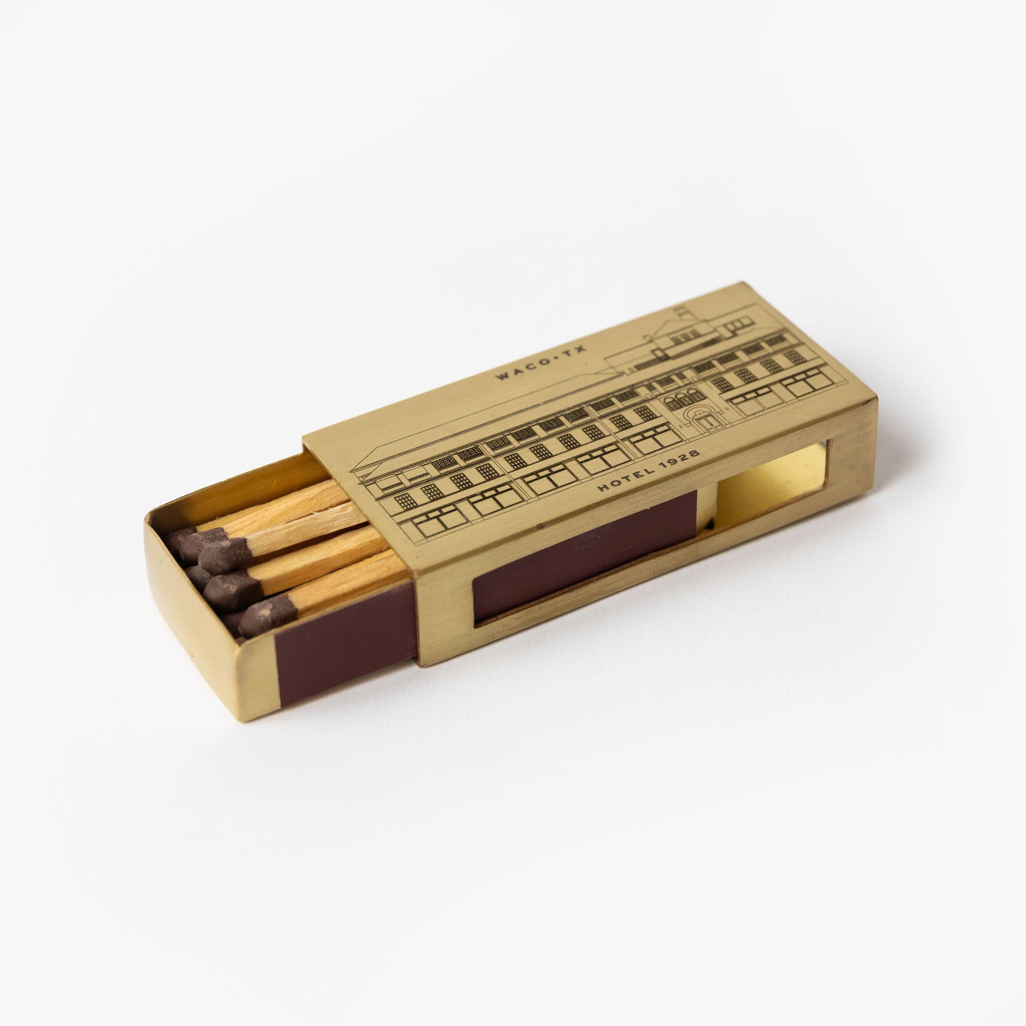 Hotel 1928 Brass Match Box