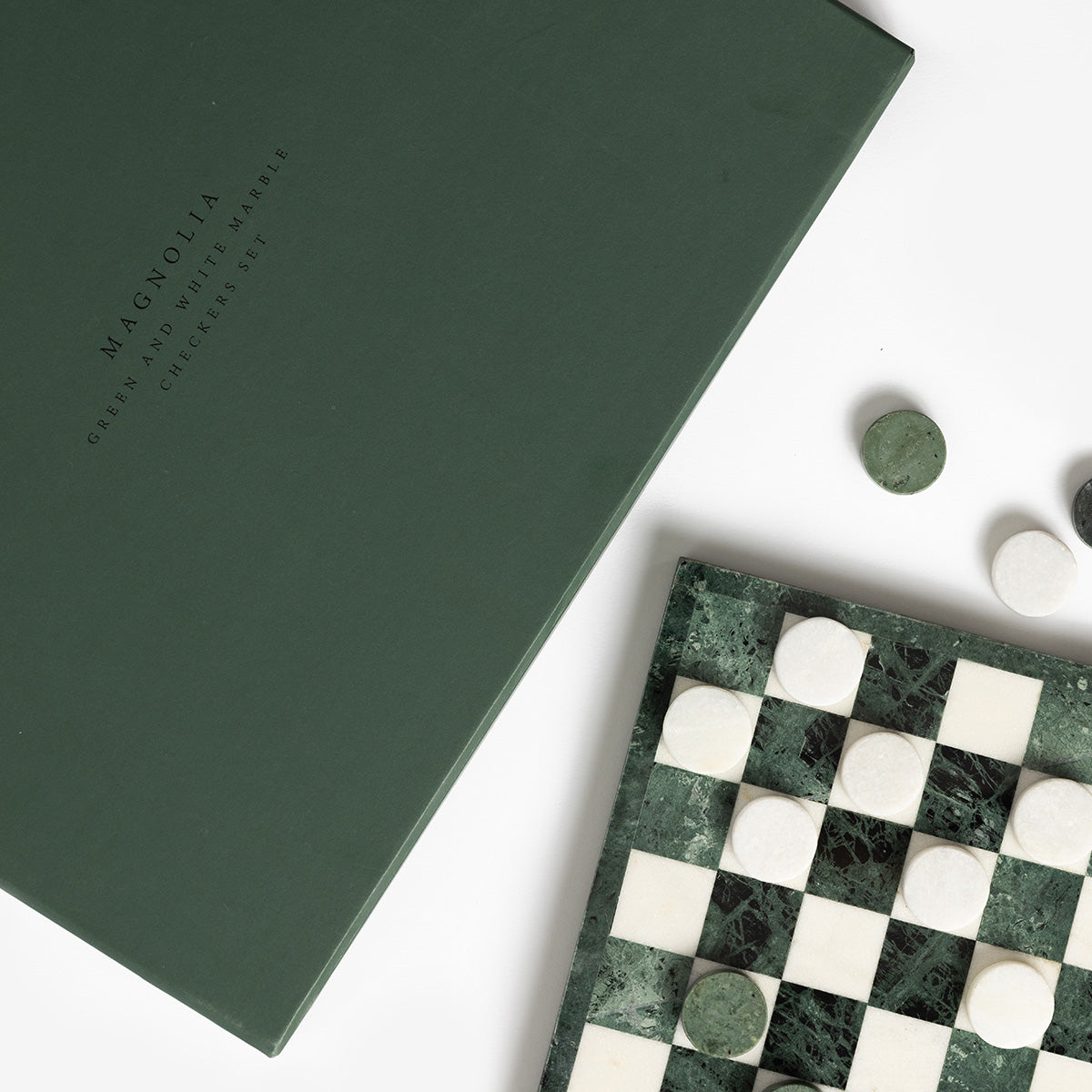 Hotel 1928 Marble Checkers Set