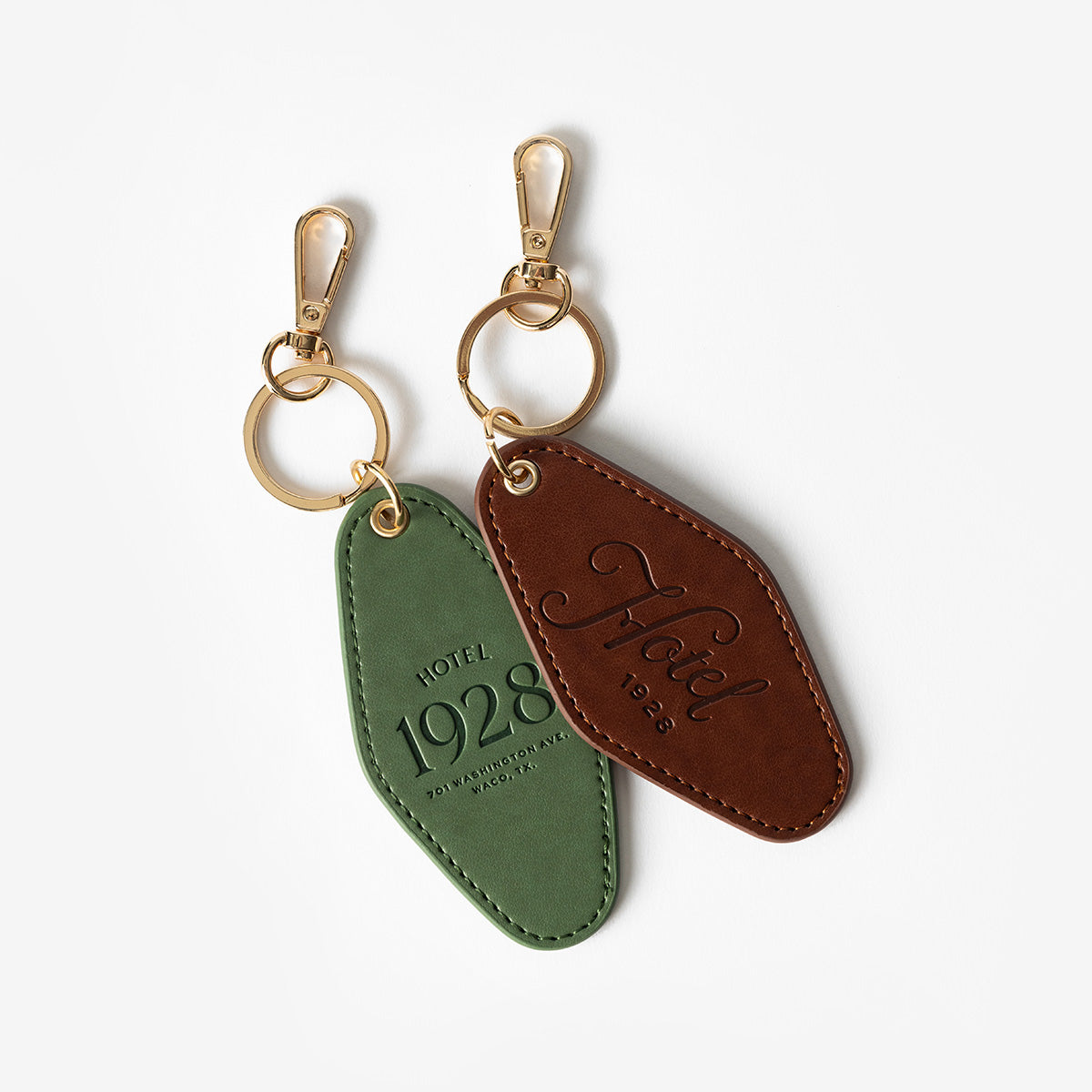 Hotel 1928 Leather Keychain